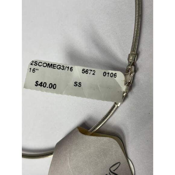 OTC Sterling Silver Omega Necklace Chain 16" NWT #64324 - Picture 5 of 5